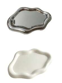 1/2pcs Elegant Cloud-Shaped Single-Layer Storage Tray, Premium Jewelry And Perfume Display Stand, Multi-Functional Key, Lipstick And Small Item Organizer, Vanity, Bathroom, Bedroom, Office Decor And Holiday Gift, Accessory Holder, Accessory Tray, Jewelry Tray, Jewelry Storage Box, Christmas Gift - Multicolor - View 16