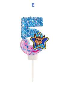 Paw Patrol 1pc Cartoon Animal Puppy Double Color Digital Candle, Commemorative Decoration For Friends' Gathering And Birthday, Scene Decoration Setup, Home Decoration, Room Decoration, Wedding, Kitchen, Squishies - View 7