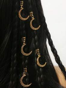 Braided Hair Accessories, Braids And Dreadlocks Hair Hoop, Adjustable Metal Ring Clip, Dreadlocks Jewelry Decoration - Multicolor - View 3