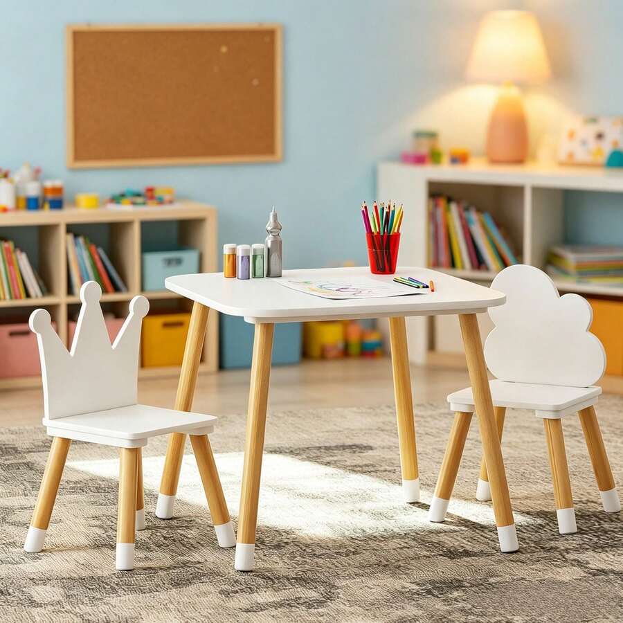 Kids Tables & Chairs - White - View 1
