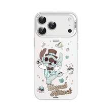 Disney Stitch "Dessert Theme" Series Phone Case – Cute Cartoon Style For Women; Drop-Resistant Protective Case Compatible Compatible With Iphone 18 Pro, 18 Pro Max, 17, 17 Air, 17 Pro Max, 16 Pro, 16, 15 Pro Max, 15 Plus, 14 Pro Max, 14 Pro, 13, 13 Pro, 12, And 11. - White - View 1