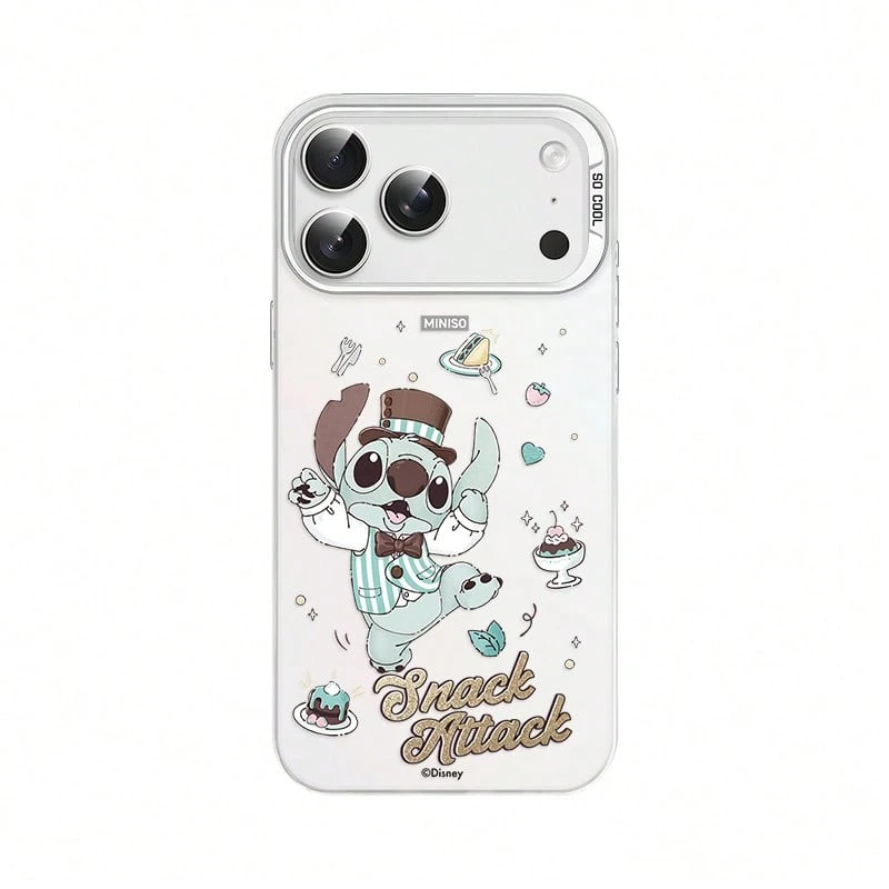 Disney Stitch "Dessert Theme" Series Phone Case – Cute Cartoon Style For Women; Drop-Resistant Protective Case Compatible Compatible With Iphone 18 Pro, 18 Pro Max, 17, 17 Air, 17 Pro Max, 16 Pro, 16, 15 Pro Max, 15 Plus, 14 Pro Max, 14 Pro, 13, 13 Pro, 12, And 11. - White - View 1