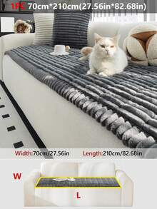 1 buah Sarung Sofa Flanel Minimalis Modern - Lembut & Nyaman, Tanpa Bantalan, Ramah Hewan Peliharaan, Dapat Dicuci dengan Mesin, Cocok untuk Sofa Seksi 1-4 Dudukan, Dekorasi Multifungsi untuk Ruang Tamu, Kamar Tidur, Kantor - MultiWarna - View 20