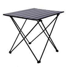 Outdoor Ultra-Lightweight Folding Table, Portable Picnic Camping BBQ Self-Driving Leisure Table - Black - View 6