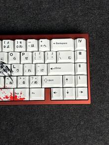Death Theme Keycaps, 73 Keys, Cherry Height, Anime Keycaps, PBT Material, Compatible With 60, 65, 68 Layouts - View 6