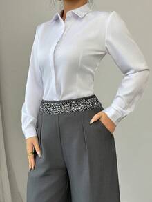 Women Pants - Grey - View 4