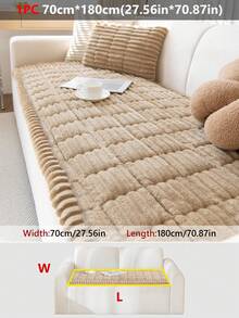 1 buah Sarung Sofa Flanel Minimalis Modern - Lembut & Nyaman, Tanpa Bantalan, Ramah Hewan Peliharaan, Dapat Dicuci dengan Mesin, Cocok untuk Sofa Seksi 1-4 Dudukan, Dekorasi Multifungsi untuk Ruang Tamu, Kamar Tidur, Kantor - MultiWarna - View 24