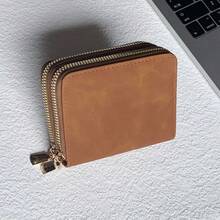 Women's Lightweight Fashion Card Holder Wallet, Suitable For Daily Use, Dual Zipper Mini Wallet, Card Holder Wallet - Multicolor - View 10