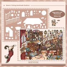 3D Miniature Scene Stickers, Scene Model Stickers, Shell Gold PET Stickers, DIY Stress Relief Toy, Large Size Creative Landscape Stickers, Senyou 47.0 Series - Large Version 47.0 - Meow's Handmade Studio - View 8