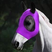 1件多巴胺馬臉面罩,透氣防蚊面罩,防馬蠅面罩,馬術裝備,馬蠅面罩全臉UV防護馬臉面罩,透氣細網馬蠅面罩,輕量彈性耳罩,透氣,防蟲防UV,適合馬主和馬愛好者 - 彩色 - 查看 9
