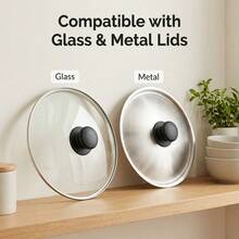 2 Packs, Multi-Purpose Heat Resistant, ABS Plastic Glass Lid Knob, Come With Mounting Screws & Silicone Gasket - View 7