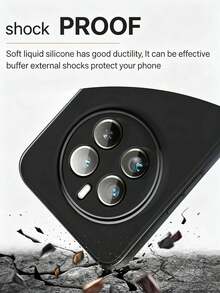 Black Matte Soft TPU Phone Case, Compatible With Realme Series, Raised Camera Cutout, Anti-Scratch Anti-Fingerprint Shockproof Protective Cover, Slim Fit Mobile Phone Back Cover For - Black - View 4