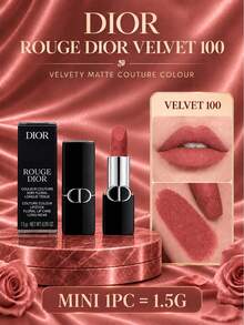 Dior 絲絨 100 唇膏，正裝 3.5g / 迷你 1.5g，單件，絲絨霧面，滋潤唇部，適合日常妝容、外出上妝 - 絲絨100 - 查看 13