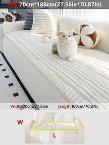 1 buah Sarung Sofa Flanel Minimalis Modern - Lembut & Nyaman, Tanpa Bantalan, Ramah Hewan Peliharaan, Dapat Dicuci dengan Mesin, Cocok untuk Sofa Seksi 1-4 Dudukan, Dekorasi Multifungsi untuk Ruang Tamu, Kamar Tidur, Kantor - MultiWarna - View 19