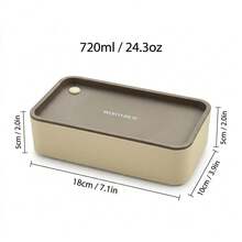 Bento Box, Stackable Lunch Box With Utensils Fork Spoon Knife, Translucent Plastic Food Storage Container With Strap Handle, Double Layer Meal Prep Box, Salad Sushi Container For School Student Office Work Travel, Rectangular Portable Lunchbox - Multicolor - View 20