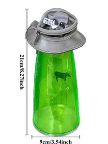 1 PC Creative UFO Spaceship Pencil Case Suitable For & Office - Transparent Funny Transparent Suitable For Students &No Pendant Included - Multicolor - View 2
