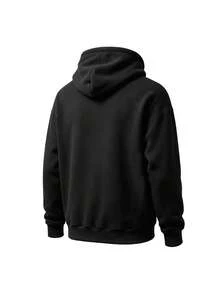 Men's Autumn/Winter Fleece Sweatshirt, Fashion Casual Warm Top - Black - View 3