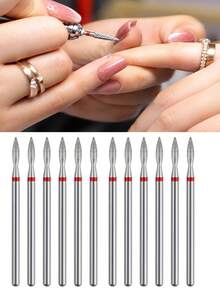 6/3/1pc Diamond Nail Drill Bit Set, Includes Grinding, Cuticle Trimming And Other Electric Nail Care Tool Accessories, Suitable For Various Nail Care Products And Tools, Perfect Gift For Friends - Multicolor - View 6
