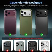 Yezodawee 1pc Deep Red Camera Lens Protector, Compatible With IPhone 16, 14 Pro Max, 15 Pro Max, 16 Pro Max, 14 Pro, 13, 15 Plus And Other Phone Accessories, 9H Tempered Glass Anti-Shatter Protective Case - Burgundy - View 6
