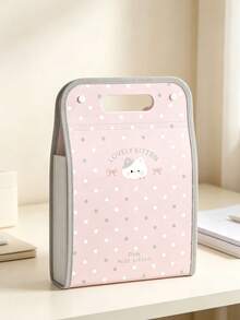 1pc Cute Vertical Accordion File Folder, 13 Pockets Large Capacity Paper Document Storage Bag, Office Storage, Office Decorations For Women Desk, Portable Exam Paper File Holder For Students,Locker Organizer For School,Squishy,Cruise Essential - Multicolor - View 13