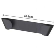 1/4pc Flat Pan Lid Storage Rack, Wall-Mounted Drill-Free Cookware Holder, Suitable For Cabinet Doors, Kitchen Pot Lid Organizer Shelf, Christmas Kitchen Storage Gift - Multicolor - View 3