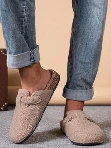 Men's Fashionable Versatile Home Slippers, Outdoor Casual Vacation Holiday Party Slippers - Brown - View 3