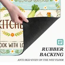 Printed Long Runner Rug, Indoor Home Decor, Kitchen Runner, Entryway Doormat, Hallway Entrance Decor, Bedroom Bedside Rug, Living Room Rug, Laundry Room Rug, Bathroom Mat, Suitable For Apartment, Dorm And Home Daily Decor - Multicolor - View 8