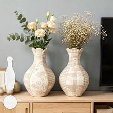 2pcs Vase Sewing Templates, DIY Multi-Style Matching Vase Pattern Quilting Stencils, Handmade Unique Vase Craft Tools, Exquisitely Designed Quilted Vase Templates, Durable PET Sewing Templates Suitable For Both Beginners And Professionals - Classic - View 8