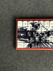 Death Theme Keycaps, 73 Keys, Cherry Height, Anime Keycaps, PBT Material, Compatible With 60, 65, 68 Layouts - View 5