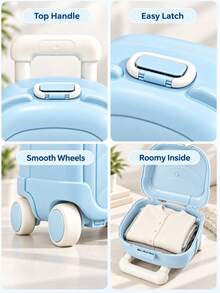 Suitcase, Carry-On Luggage, Travel Case-A Rolling Suitcase With A Retractable Handle. Lightweight And Portable, It Makes An Exquisite Holiday Gift - Multicolor - View 10