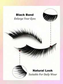5 Pairs New Fox Eye/Cat Eye False Eyelashes, Create Charming Makeup, Natural Curl And Length, Sexy Eyelashes Enhance Charm, Suitable For Halloween - View 5