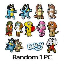 12pcs/1pc Colorful And Fun Charms Featuring Bluey, Bingo, And Friends, Shoe Charms, Perfect For Room Decor, Ideal For DIY Projects, Creative Personalization, Shoe Decoration, And Unique Gift Ideas For Bluey Fans,The Perfect Party Favors - Multi-color - View 7