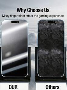 4 buah Pelindung Layar Keramik Fleksibel Matte Anti-Intip, Anti-Silau Anti-Sidik Jari, Kompatibel dengan iPhone 18 Pro Max 17 16 Plus 15 14 13 12 11 Series, Anti-Ledakan Anti-Gores Anti-Intip, Bebas Gelembung, Penyerapan Otomatis, Perlindungan Privasi, Film Lembut, Bukan Kaca - Hitam - View 5