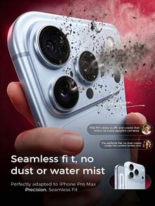 3入組 [2026新款] 1:1 隱形貼合相機鏡頭保護貼，相容 iPhone 18 Pro Max/18 Pro/Duo/17 Pro Max/17 Pro/17/16 Pro Max/16 Pro/16 Plus/16/15 Pro Max/15 Pro/15 Plus/15/14/13/12，藍色，9H 航太級強化玻璃，超高清，金屬環，防刮、防指紋、防碎裂、無氣泡，易安裝，相容手機殼，送給親友的生日禮物 - 淺藍色 - 查看 3