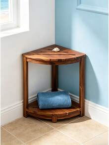 Bathroom Support Seating - Acacia Wood. - View 1