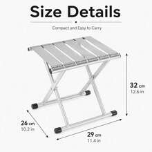 1PC Portable Folding Stool, Lightweight Compact Camping Fishi - Multicolor - View 2
