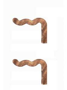 Wavy Wooden Plant Hanging Rack Bracket, Wall-Mounted Plant Hook For Hanging Flower Pots, Decorative Wavy Wooden Wall Hook, Heavy-Duty Indoor Greenery Hanging Bracket - Multicolor - View 12
