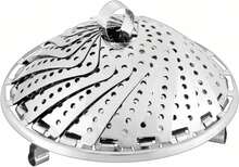 Versatile, Adjustable Steamer Insert With Stainless Steel Sieve, 23.5 Cm Diameter, Suitable For All Types Of Cookware, Enables Gentle Steaming - View 6