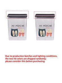 Medicine Cabinet Pattern Transparent ,My Medicine Bag Print Dustproof And Moisture,Medicine Storage, Miscellaneous Item Storage,Home And Dormitory Use - Multicolor - View 10