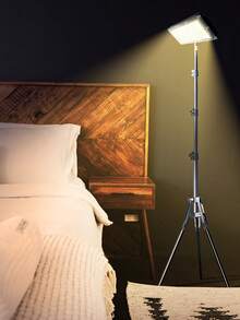 LED Reading Floor Lamp, 62" Standing Lamp - Adjustable Color Temperature & Dimmable Brightness Modern Floor Lamps, USB-Powered Floor Lights With Auto Timer & Adjustable Height Tripod Stand, Work Light For Home, School, Office, Living Room & Bedroom - Black - View 9