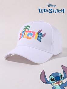 Disney 1件迪士尼官方授權熊刺繡棒球帽，可調節防曬休閒帽，旅行海灘Y2K風格卡通帽 - 彩色 - 查看 9