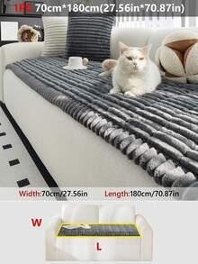 1 buah Sarung Sofa Flanel Minimalis Modern - Lembut & Nyaman, Tanpa Bantalan, Ramah Hewan Peliharaan, Dapat Dicuci dengan Mesin, Cocok untuk Sofa Seksi 1-4 Dudukan, Dekorasi Multifungsi untuk Ruang Tamu, Kamar Tidur, Kantor - MultiWarna - View 15