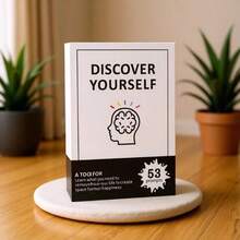 1pc Discover Yourself & Find Yourself Game Cards, Intelligence Enhancement, Thinking Logic Training Gift, Suitable For Birthday Gift, Holiday Gift - Multicolor - View 1