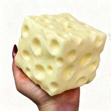 Extra Large Giant Cheese Slow Rebound Stress Relief Squeeze Toy, Cheese Squishy, Squishy Dumpling, Fidget, Squishy - Multicolor - View 2