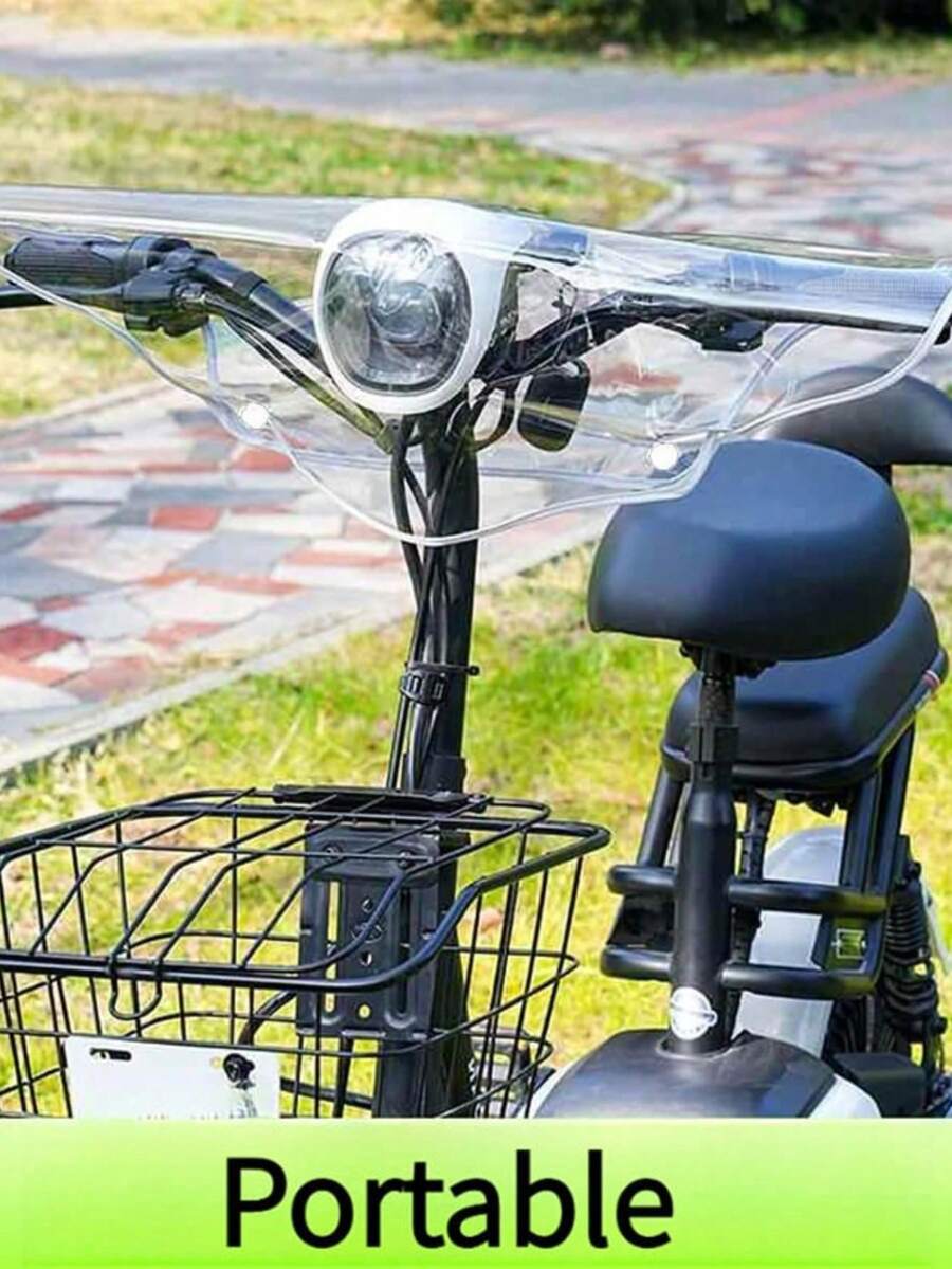 1PC Electric Vehicle Front Rain Cover Universal Center Console Dashboard Handlebar Protective Cover Practical Outdoor Riding Gear Accessory Shield Against Splashing Water And Moisture For E Bike Scooter Easy Fit For Most Common Electric Models - Multicolor - View 1