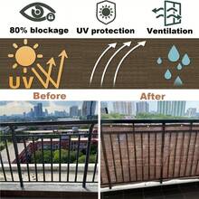 Brown UV Protection Sun Shade Sail, Rectangular Sun Canopy, Outdoor Sun Shade Fabric, UV Protection, Multi-Season UV Protection, Portable Rectangular Sun Shade Fabric, Suitable For RV Extension Area, Picnic, Carport, Plants, Garden, Balcony And Porch Roof, Also Suitable For Outdoor Patio, Pool, Garden, Yard, Lawn And Carport - Multicolor - View 6