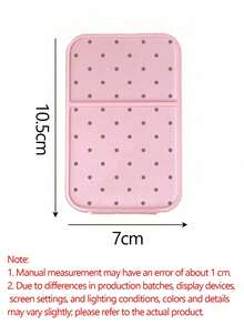 1/2pcs Polka Dot Mini Foldable Makeup Mirror With Stand, Rectangular Portable Desktop Makeup Mirror, Minimalist Style, Pink/Green/White/Black, Suitable For Travel And Daily Use, Back To School Essential, Ideal Gift For Friends, Family And Teachers - Multicolor - View 10