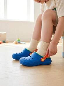 Crocs CLASSIC CLOG Kids' Clogs Anti-Slip Soft Cushioned Walking Garden Beach 207009-4LB - Baby Blue Multicolor - View 7