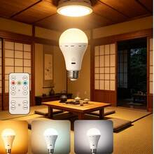 1/2pcs Smart Remote Control LED Bulb, Large Capacity Battery, Ultra Long Battery Life, With Remote Control, Rechargeable LED Bulb, Detachable, Ambient Light, Table Lamp, Wall Lamp, Ice Hockey Light, Emergency Light, 3 Color Lights, USB Charging LED Bulb With Hook - Portable High Brightness, Suitable For Bedroom, Living Room, Compatible With Remote Control, Suitable For Various Lamps, Outdoor, Camping, Multiple Colors And White Adjustable - Various - View 8