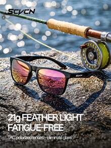 SCVCN Kacamata Memancing Polarized, Penting untuk Pantai, Berkemah, Golf, Sepeda Gunung, Bersepeda, Olahraga Luar Ruangan, Unisex - MultiWarna - View 7